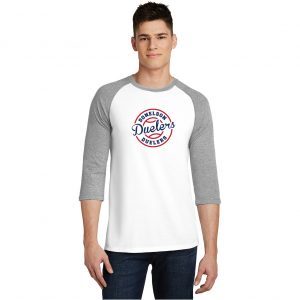 Donelson Duelers Cursive Circle Mens Raglan Tee