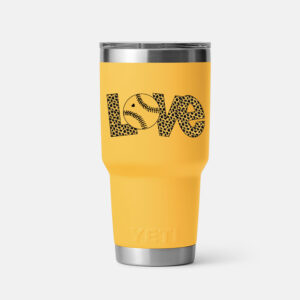 Leopard Baseball Love - Yeti 30 oz. Insulated Tumbler