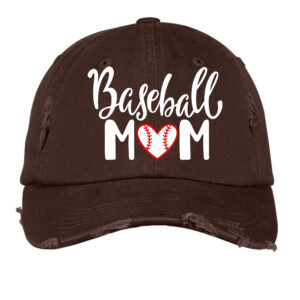 Baseball Mom 2 - Distressed Cap